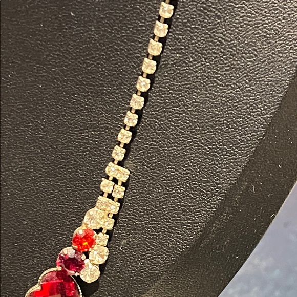 Vintage Red Heart Necklace - Picture 3 of 4